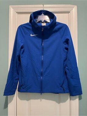 Nike Hoodie Kids L Therma-Fit Full Zip Sportswear Long Sleeve Royal Blue